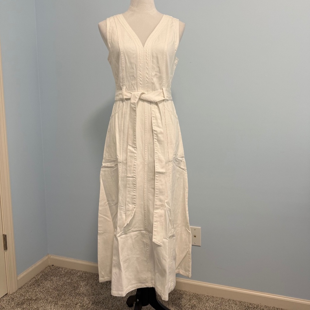 Sundance White‎ Denim Midi Dress Size 2